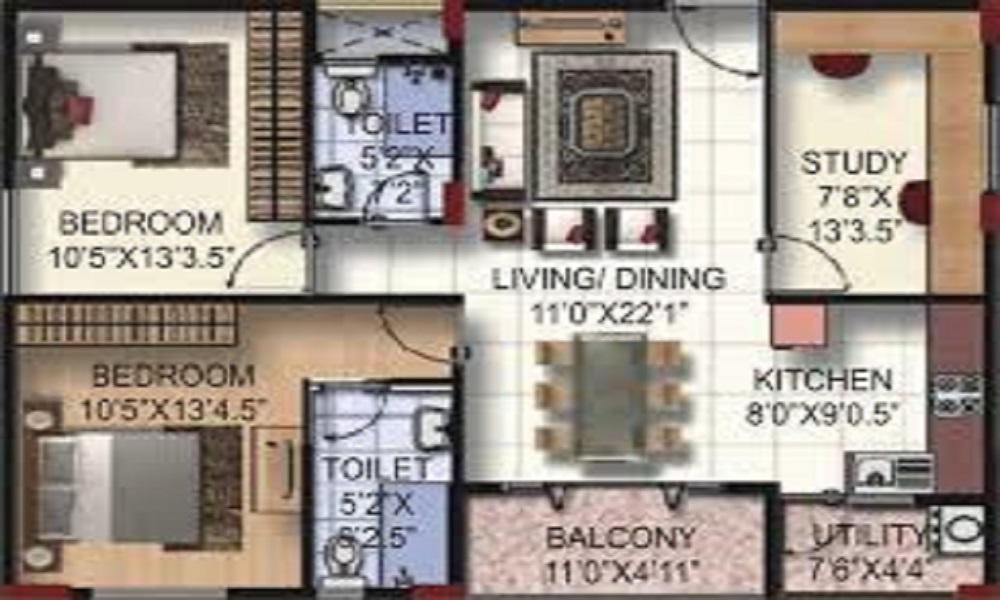 Vishnu Parimala Residency Floor Plan