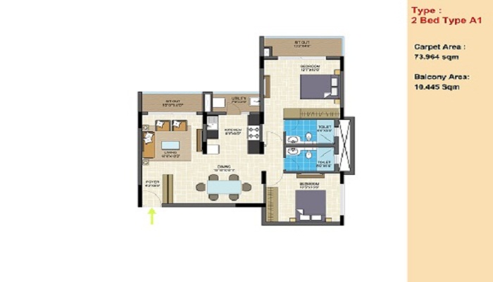Nitesh Columbus Square Floor Plan