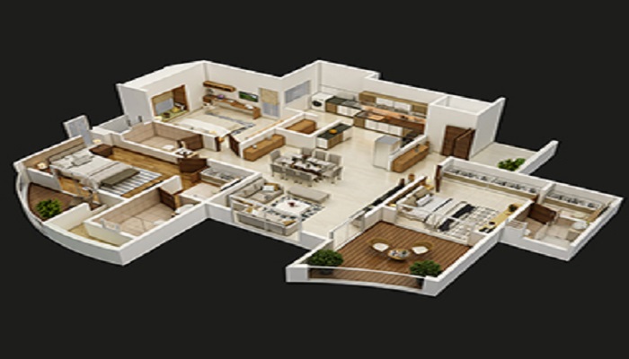 2 BHK+2T 1121/sqft-saleable Sqft Apartment For Sale In Nandan Buildcon Prospera In Baner Floor Plan