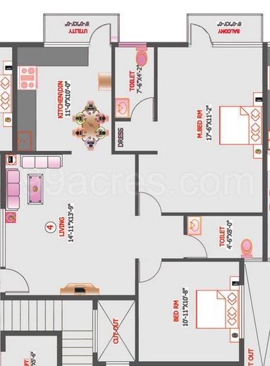 Unitech Pearl Floor Plan