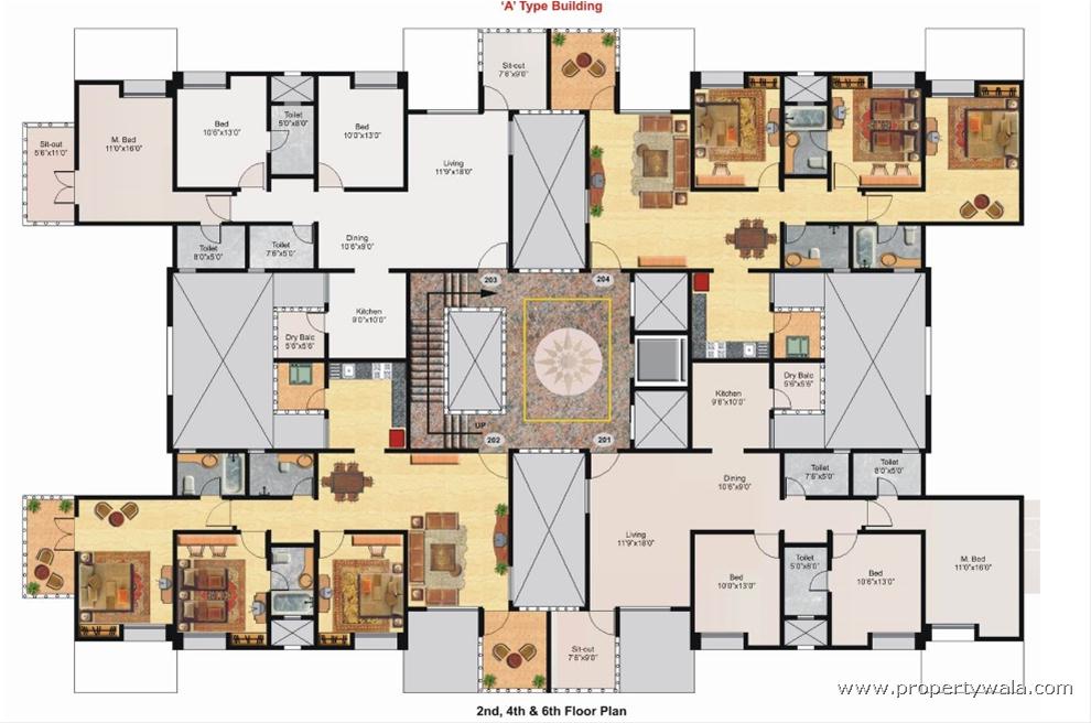 Paranjape Schemes Ruturang E Floor Plan