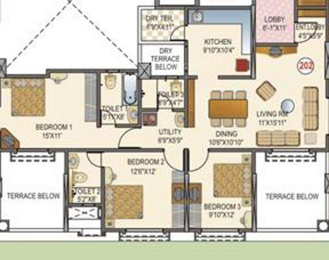 Paranjape Schemes La Cresta Floor Plan