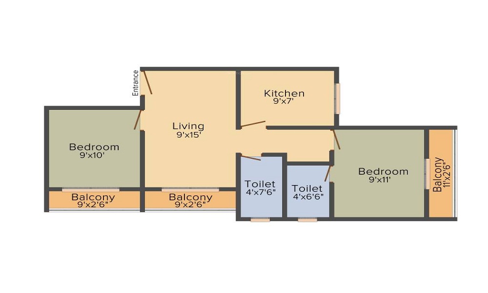 Agarwal Green Village Floor Plan