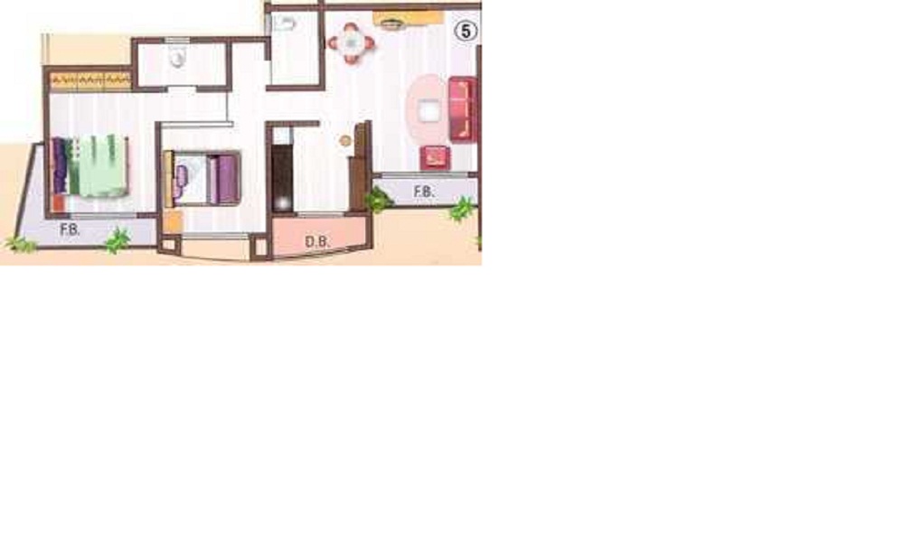 1 BHK+1T 660/sqft-saleable Sqft Apartment For Sale In Hetal Hari Om Apartments In Virar Floor Plan