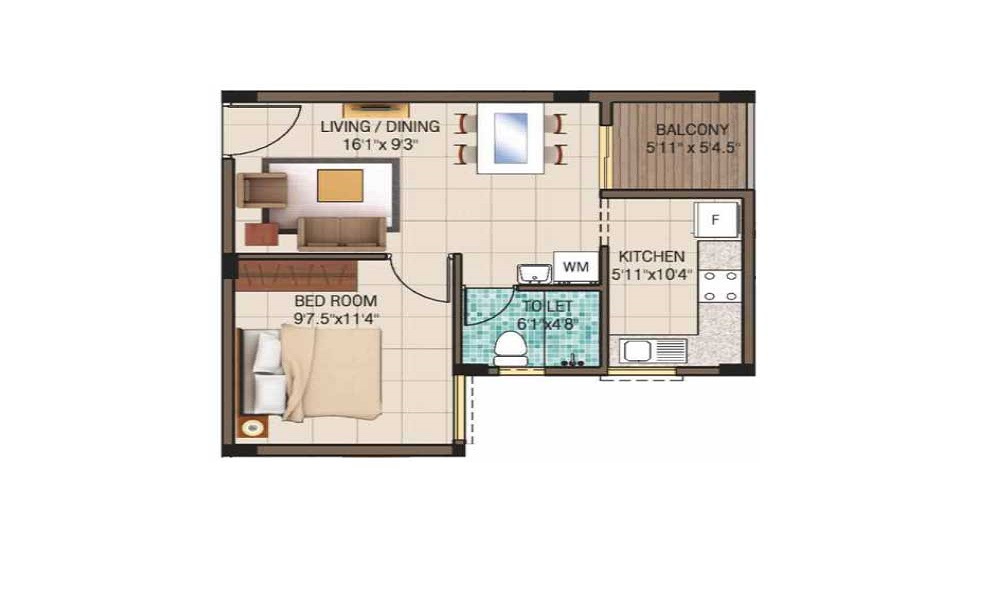 Mittal Oyster Cell Floor Plan