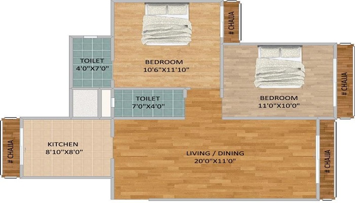 Spark Mogra Vikas CHS Floor Plan
