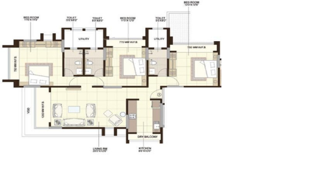 Shree Krishna Horizon Floor Plan
