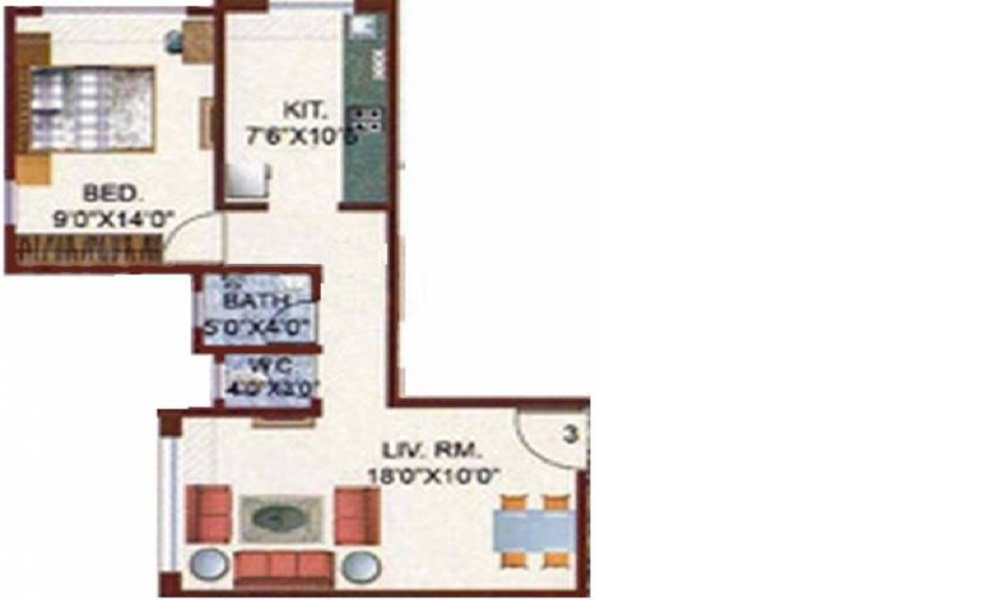 KJ Takshashila Apartments Floor Plan
