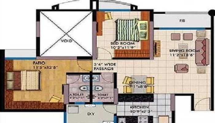 Shree Laxmi Balaji Hill View Floor Plan