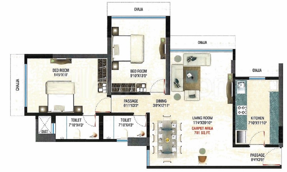 Mahaveer Jeevan Deep Floor Plan