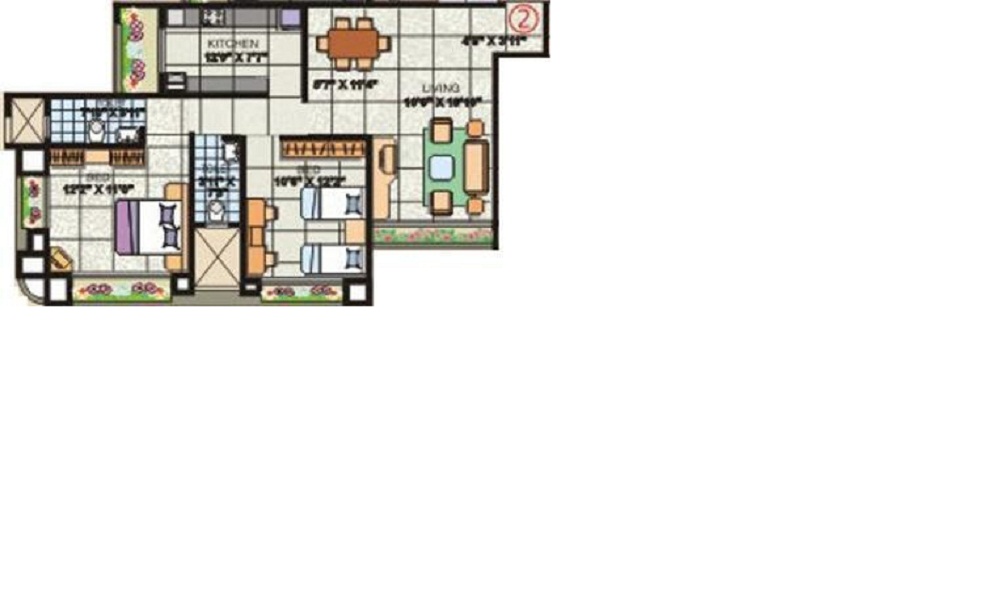 2 BHK+2T Flat for Sale in Malad West, Mumbai