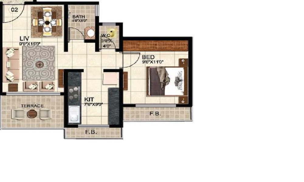 OSSK Sai Sarvesh Floor Plan