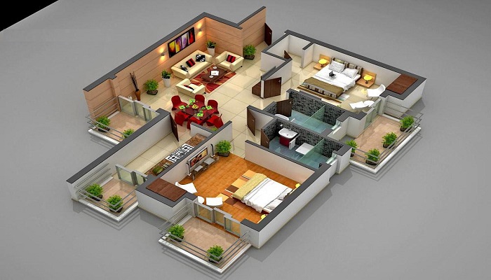 Bholenath Developers Trinity Apartments Floor Plan