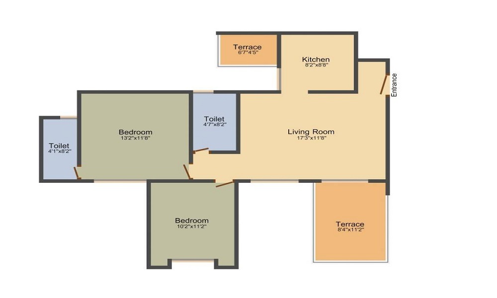Unique Developers Blliss Floor Plan