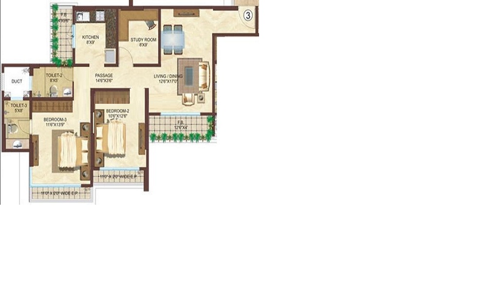Shree Krishna Vijayashree Apartment Floor Plan