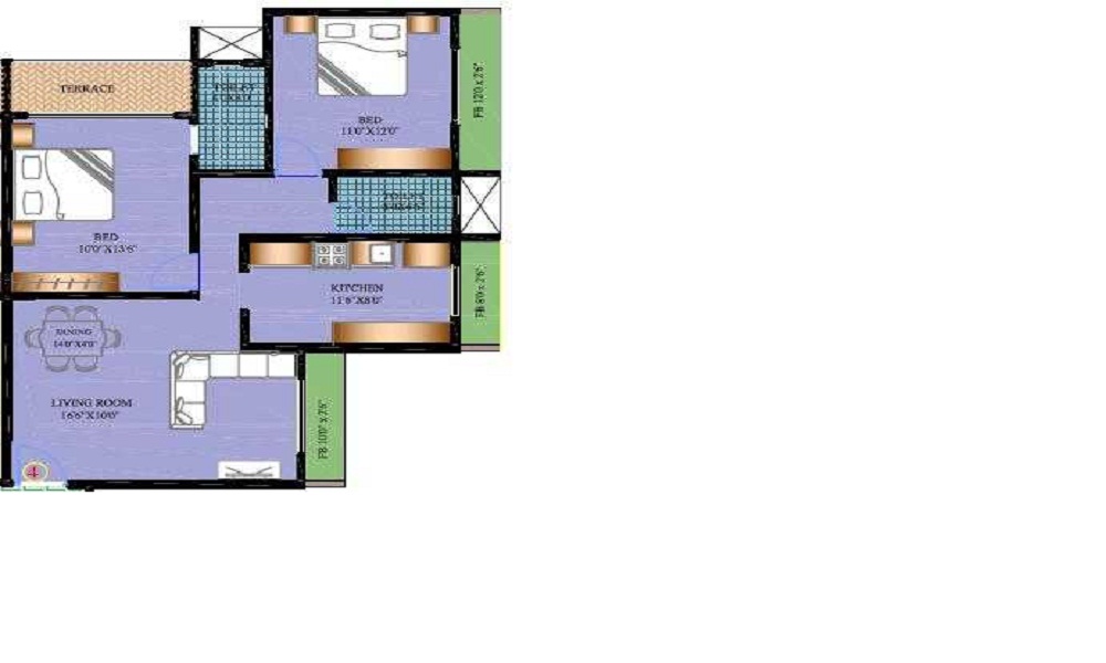 Happy Sarvodaya Heights Floor Plan
