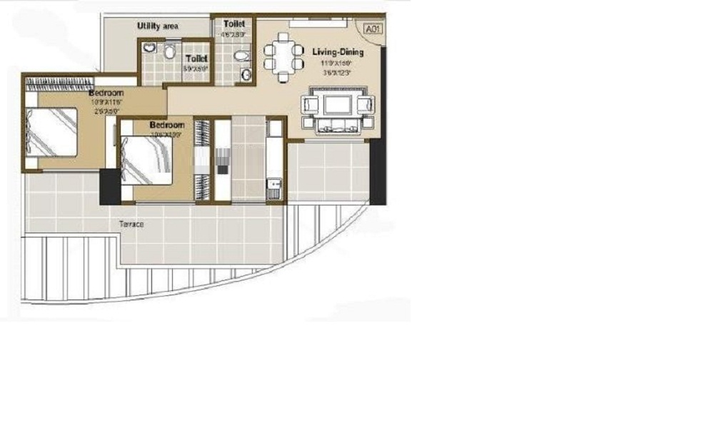 Unitech Omkar The Residences Parel Floor Plan