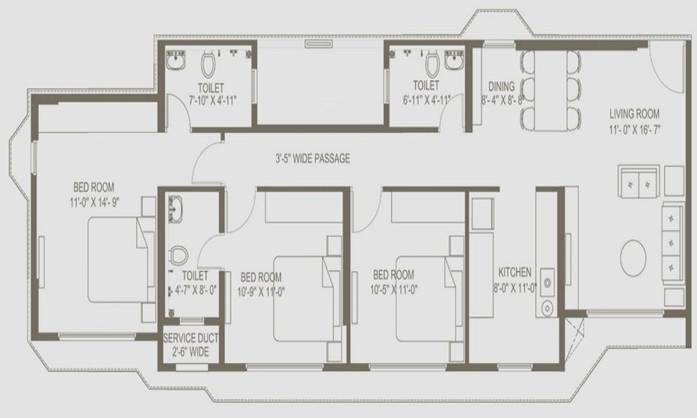 Dhaval Sunrise Charkop Floor Plan