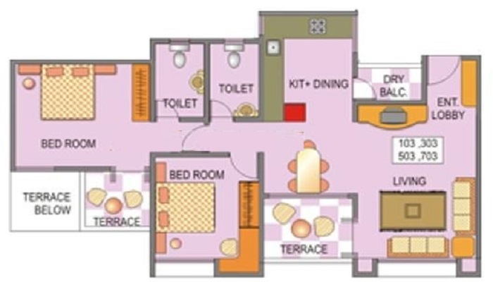 Venkateshwara Housing Silver Moon Floor Plan