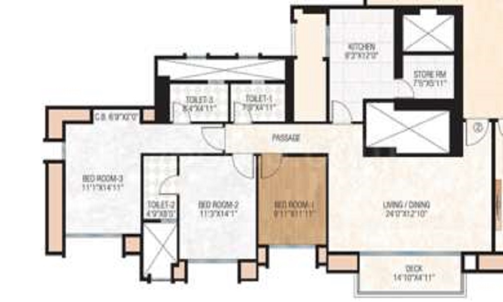 Hiranandavi Rodas Enclave Rosehill Floor Plan