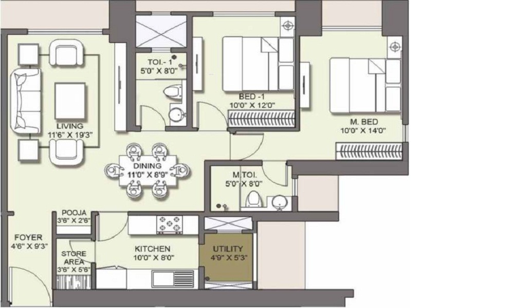 Lodha Venezia Floor Plan