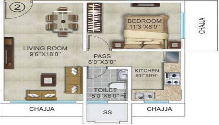 Shree Shakun Heights Floor Plan