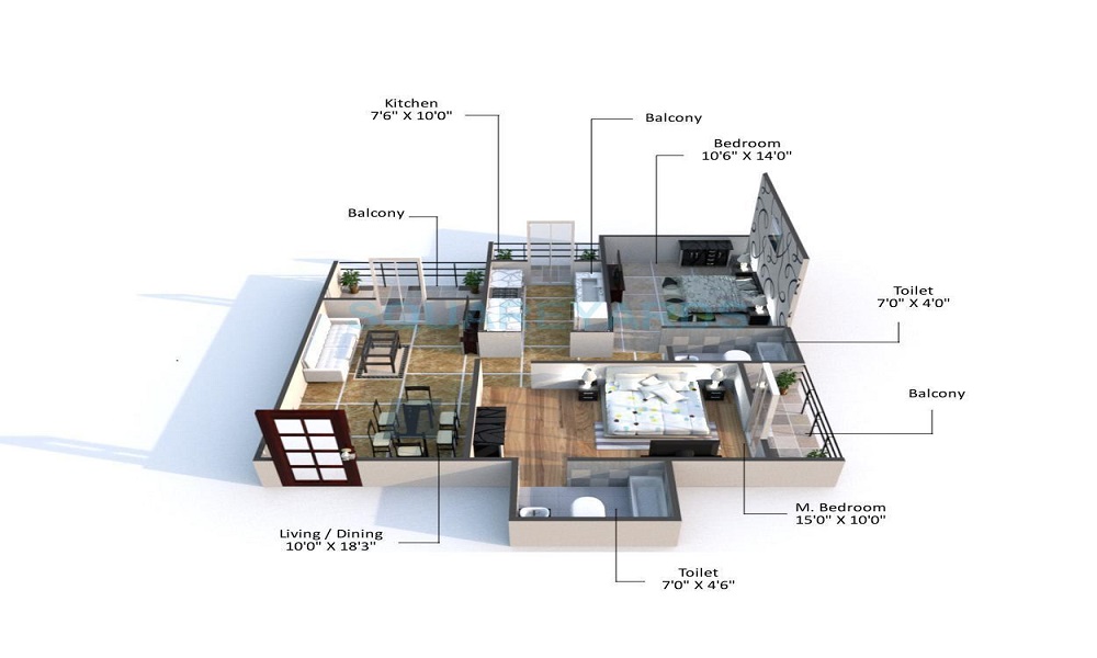 Bhoomi Ekta Garden I And II Floor Plan