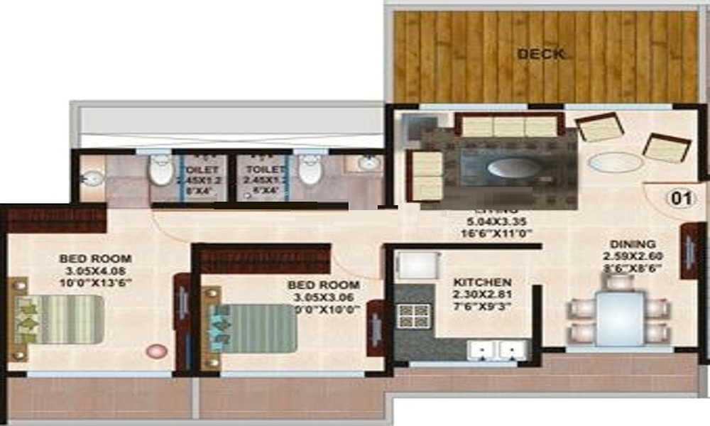 Kamla Habitat Floor Plan