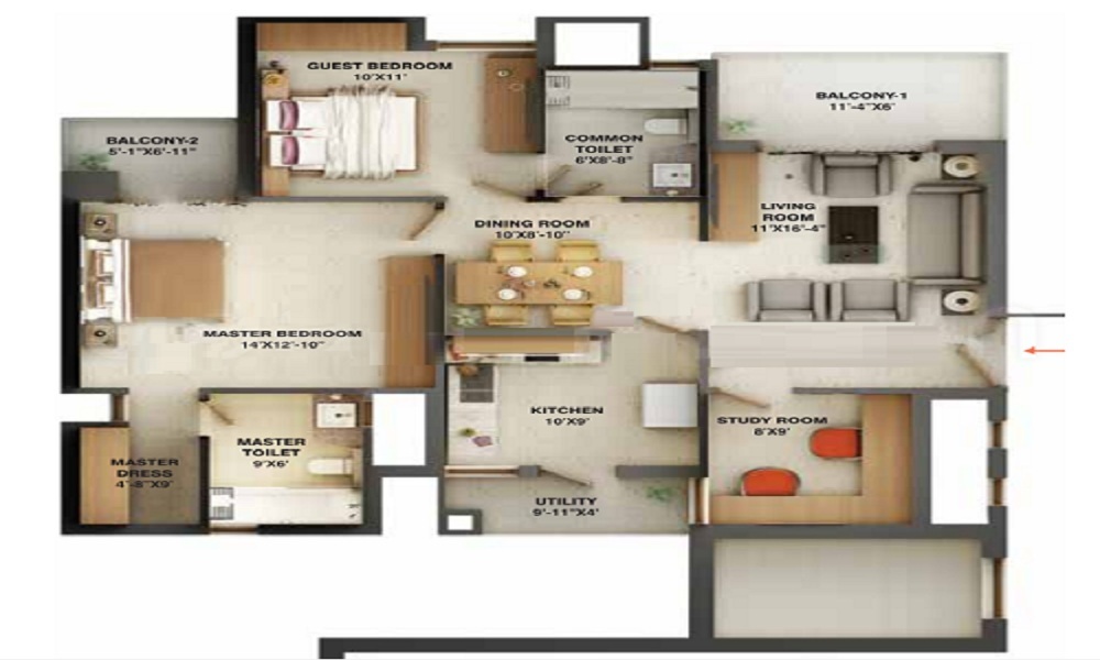 Wave Amore Floor Plan