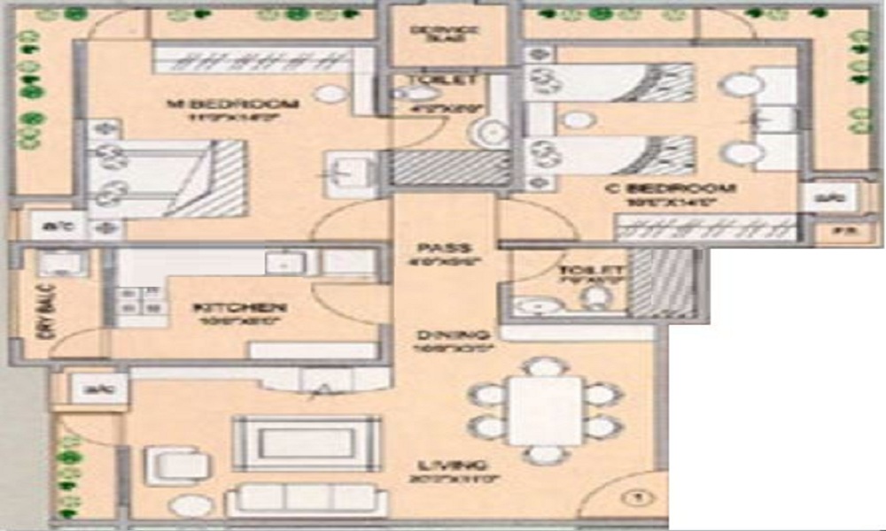 Ashray Minarette Floor Plan