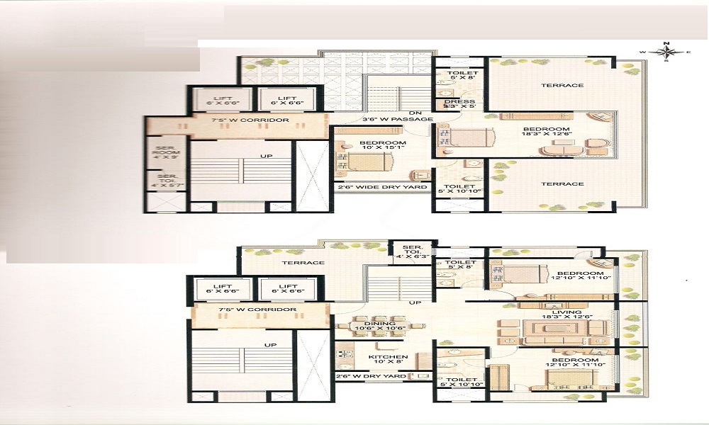 Ekta Lilou Villa Floor Plan