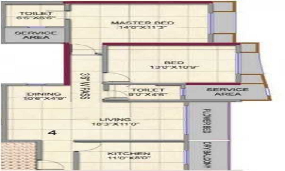 HDIL Metropolis Residences Floor Plan