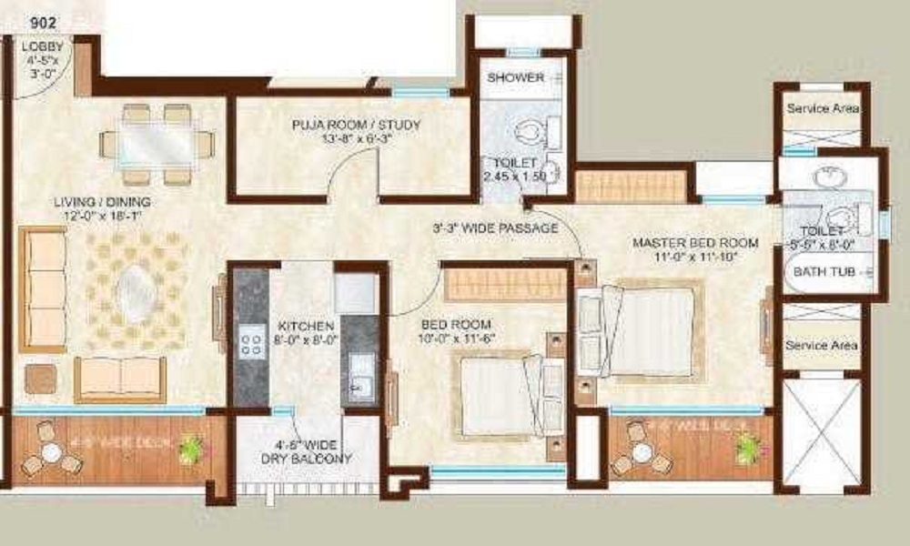 Omkar Woodside Floor Plan