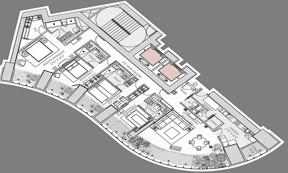 Lodha One Floor Plan