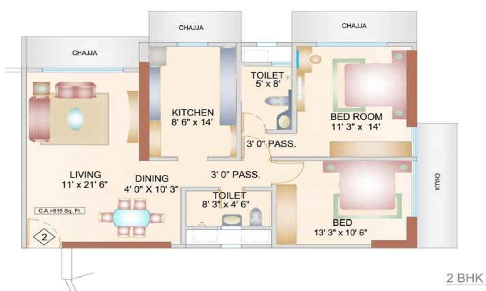 Bhoomi Aura Biplex Floor Plan