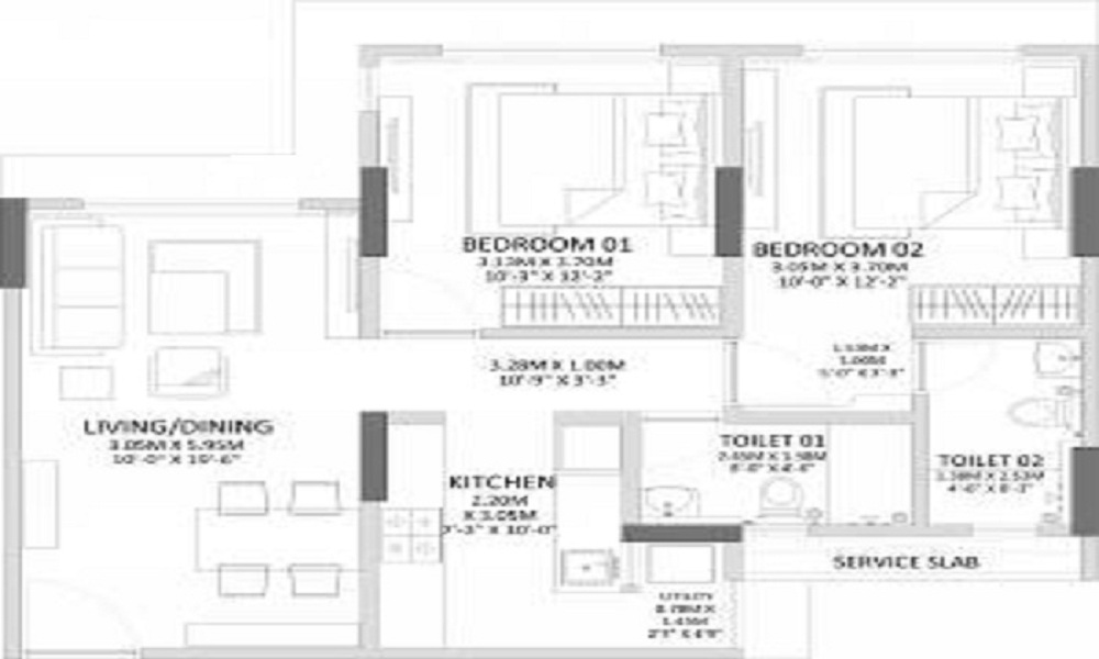 Sidhivinayak Upper Crust Sky Villas Floor Plan