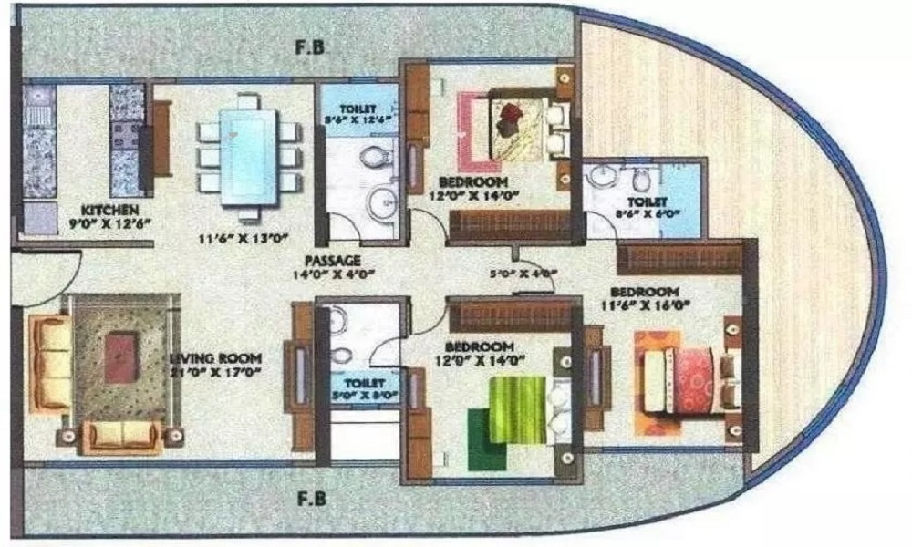 Atul Blue Empress Floor Plan