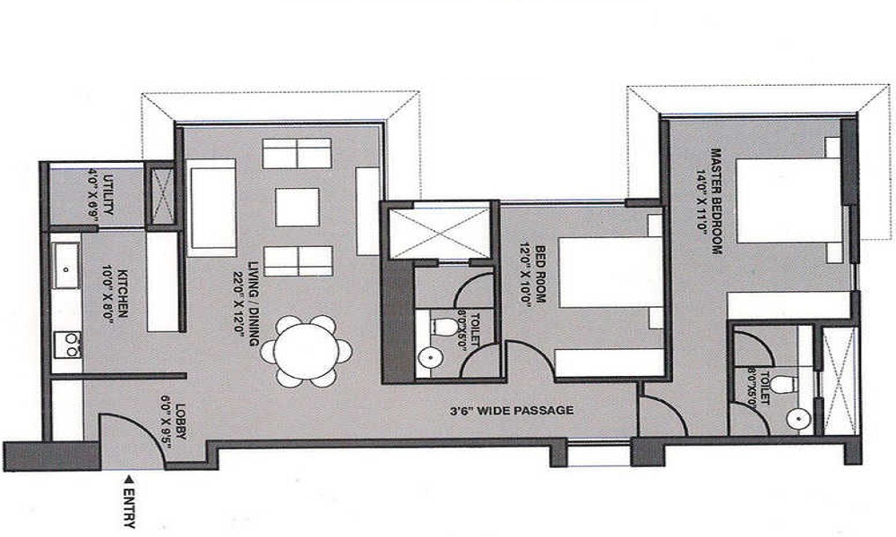 Lodha Blue Moon Floor Plan