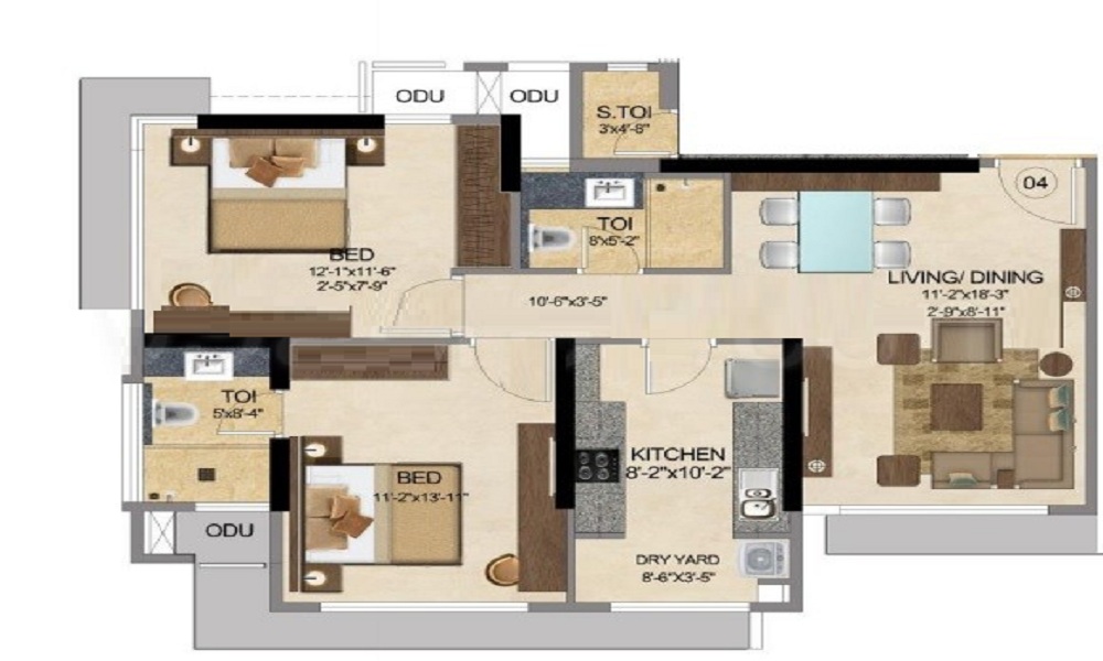 Wadhwa Amar Jiwan Floor Plan