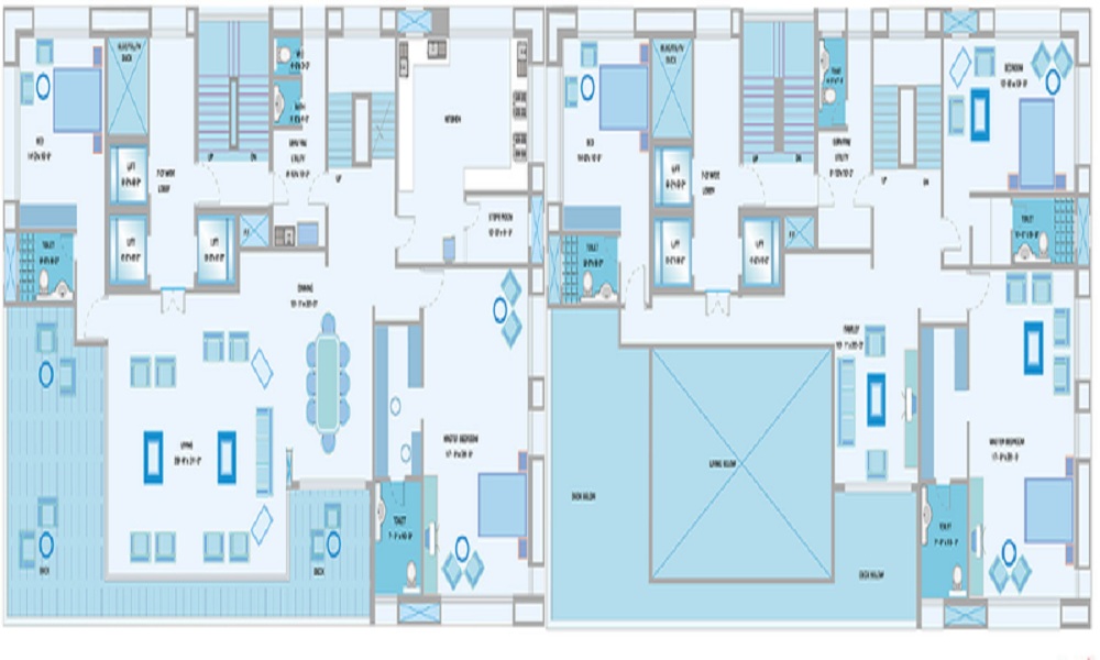 4 BHK+4T 6050/sqft-saleable Sqft Apartment For Sale In Orbit Arya In Malabar Hill Floor Plan
