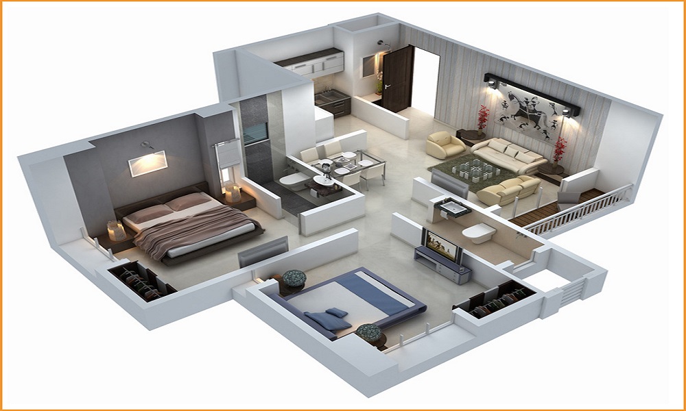 Ahuja Chardham Apartment Floor Plan