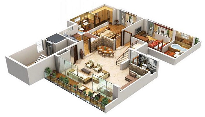 Dosti Centerio Floor Plan