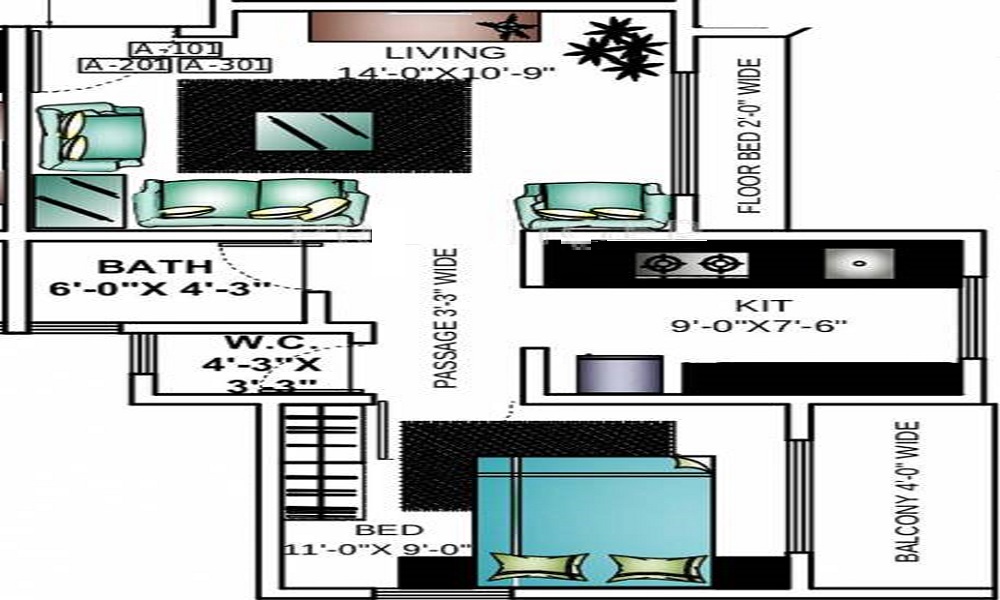 Asha Palms Floor Plan