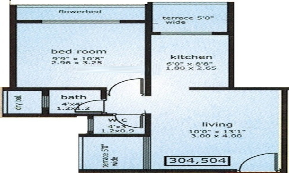 Om Sai Srishti Floor Plan