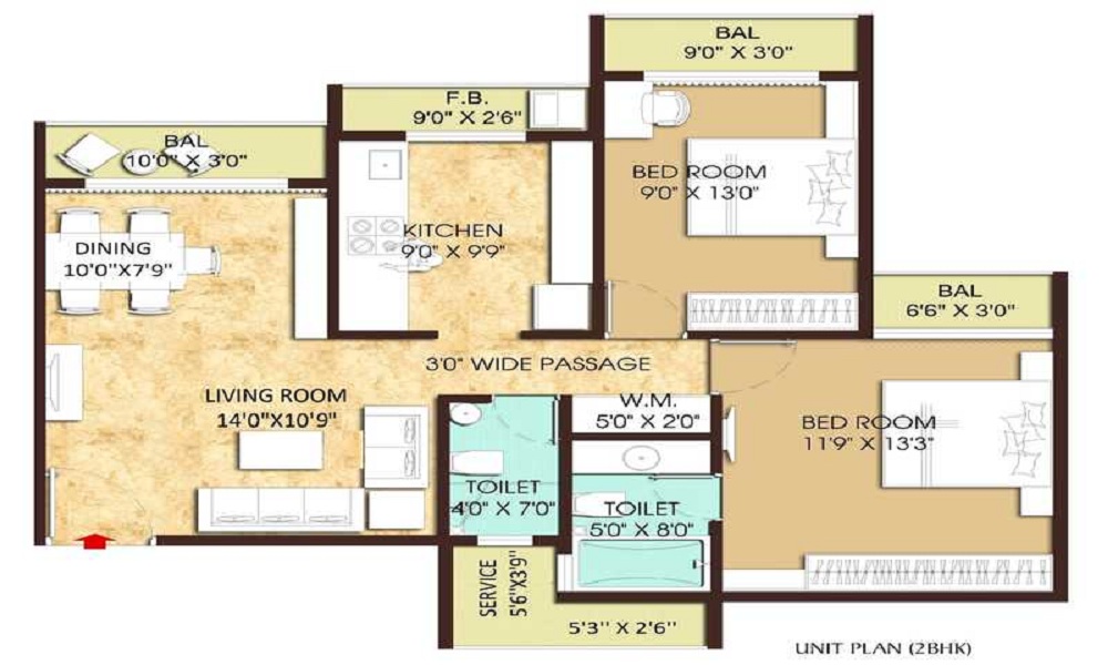Arihant Akanksha Floor Plan