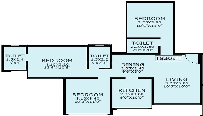 Siddharth Geetanjali Solitaire Floor Plan