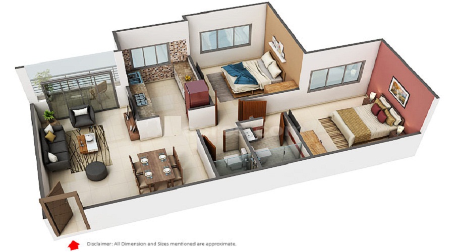 Akshar Green World Floor Plan