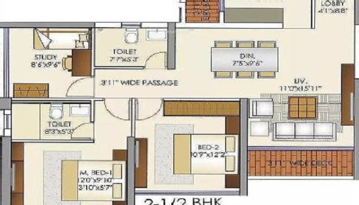 Kamla Landmarc Sai Jai Bhavani Floor Plan