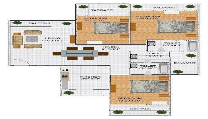 Bhagwati Vrindavan Floor Plan