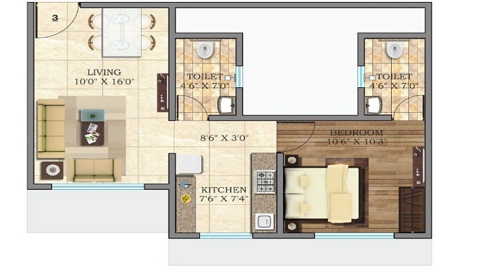 Crescent The Solitaire Floor Plan